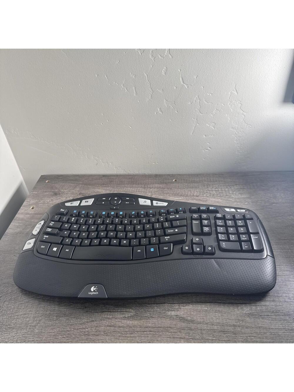 Logitech K350 ( Y-RBN90 ) Wireless Comfort Wave Ergonomic Keyboard NO DONGLE!